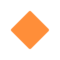 Small Orange Diamond emoji on Mozilla